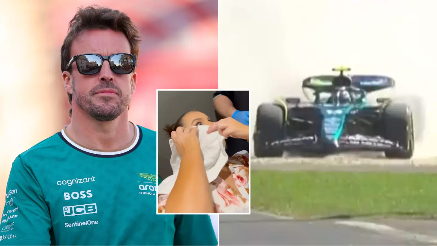 Fernando Alonso 'injured' former tennis star during Australian GP session after 'freak' F1 incident
