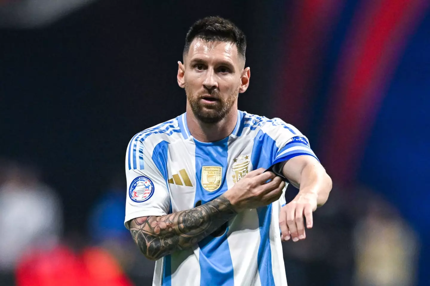 Argentina's Lionel Messi pictured during the 2024 Copa America (