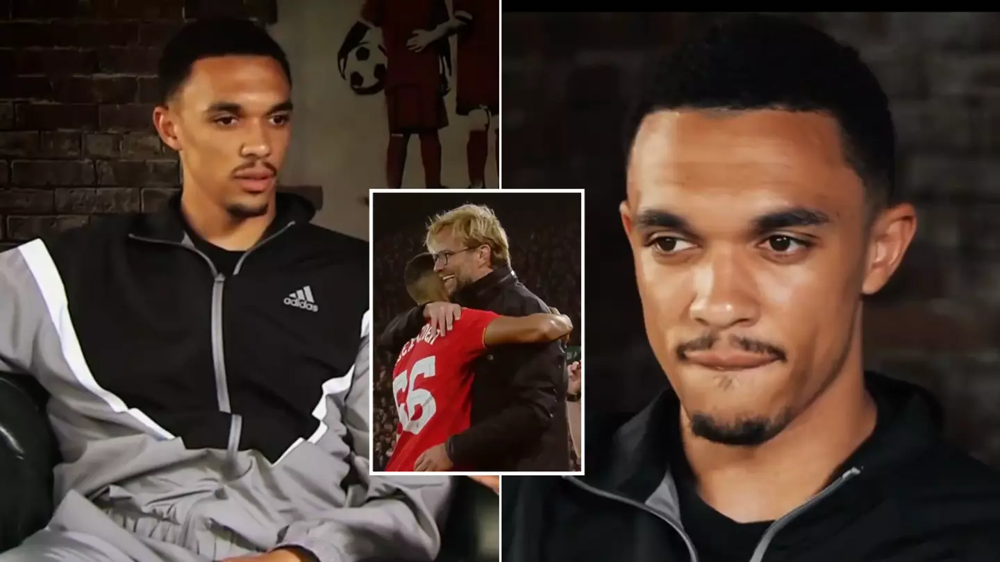 Trent Alexander-Arnold gets emotional when asked what Jurgen Klopp means to him in wholesome footage