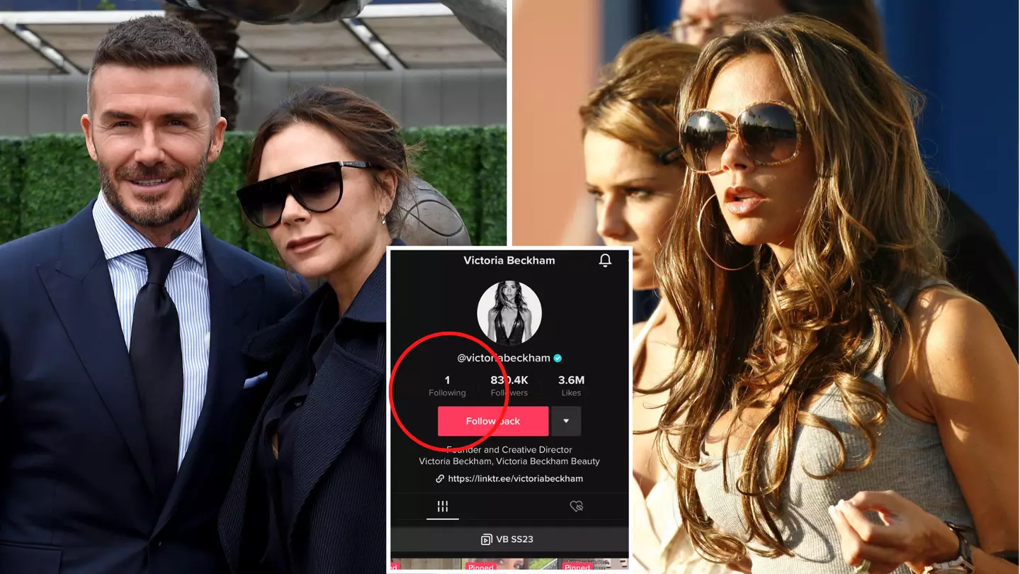 Victoria Beckham followed only one person on TikTok momentarily and fans were completely confused