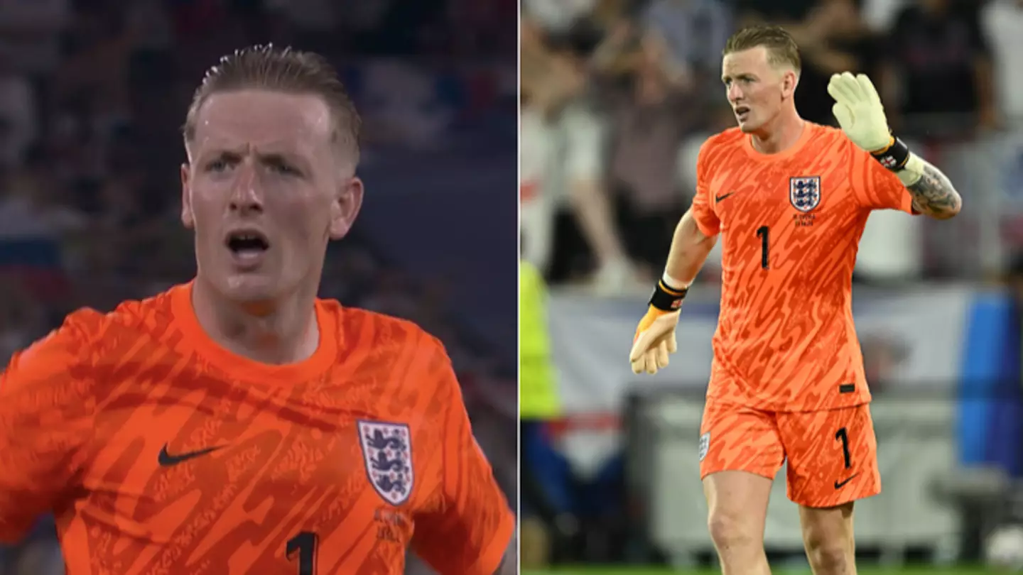 Jordan Pickford slammed for what he did immediately after England’s draw against Slovenia