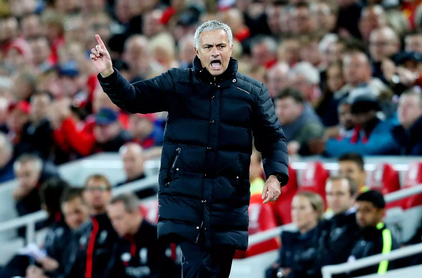 Jose Mourinho's United ground out a goalless draw at Anfield in 2016 (Image: Alamy)