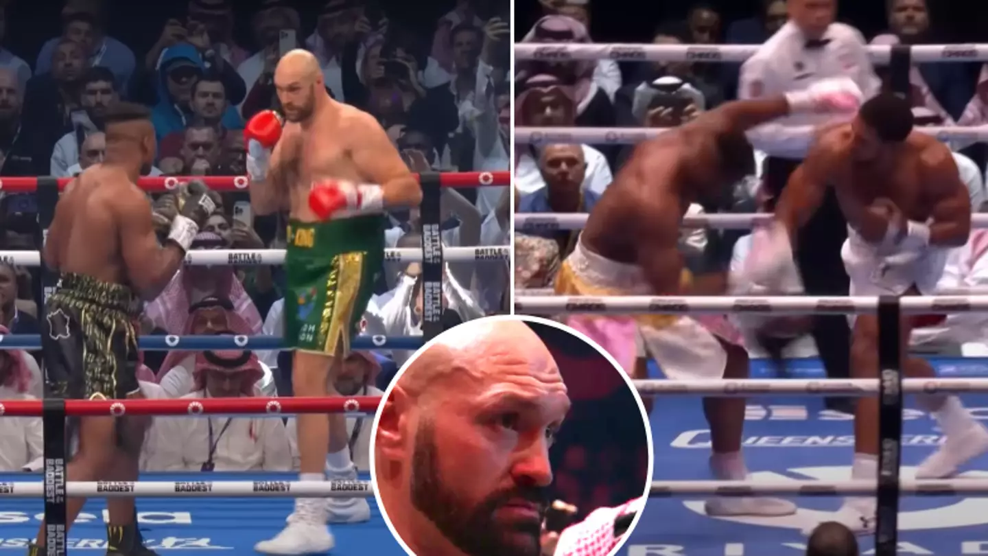 Fans have Tyson Fury theory after Anthony Joshua’s stunning KO win over Francis Ngannou