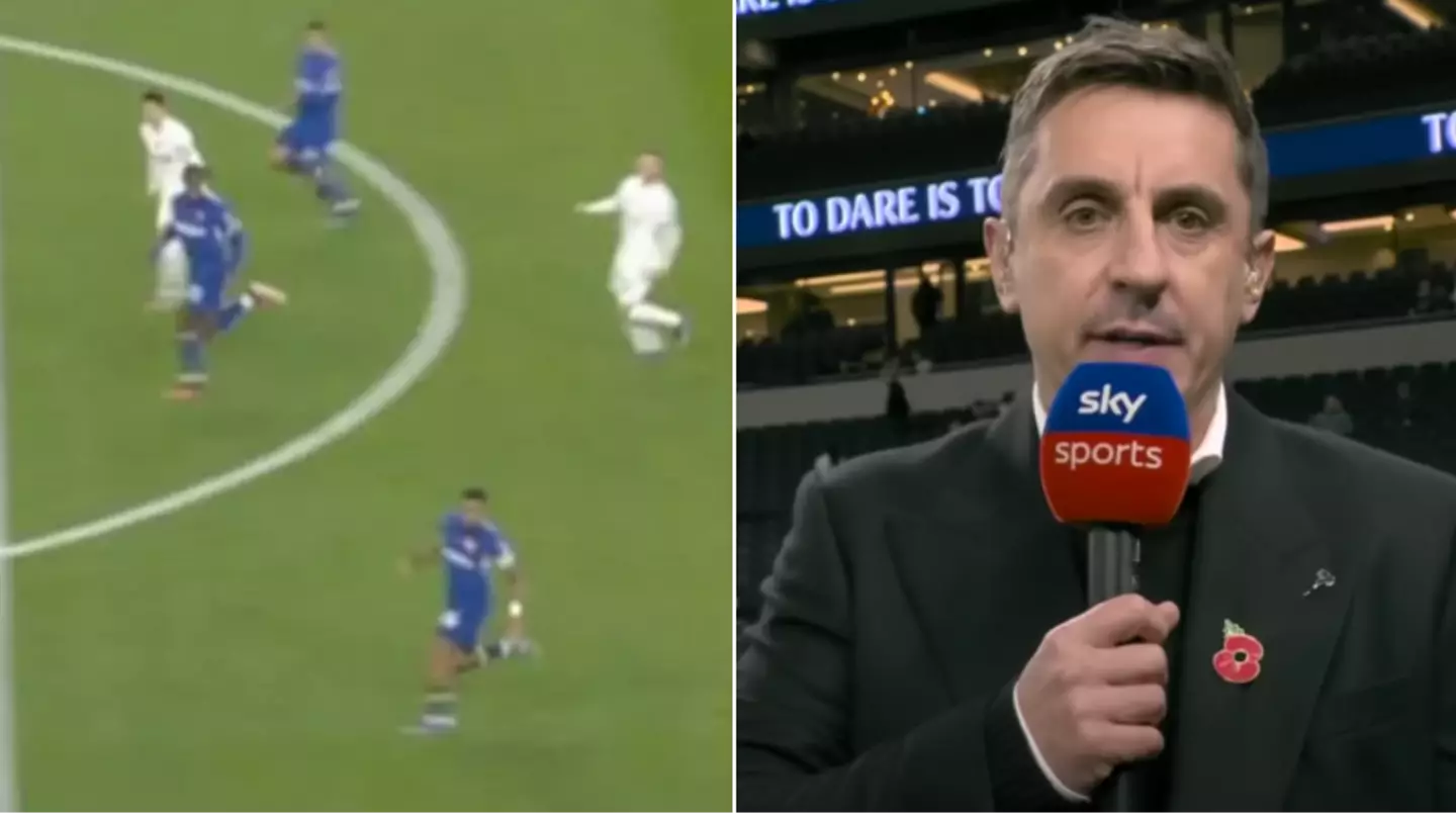 Gary Neville forgot the offside law while on Sky Sports commentary during Spurs 1-4 Chelsea