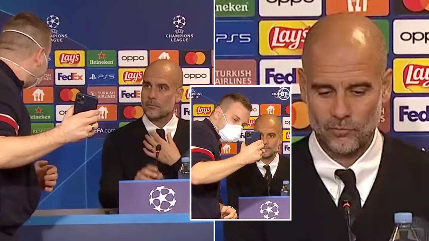 Pep Guardiola asked for a selfie during his press conference, it was so awkward
