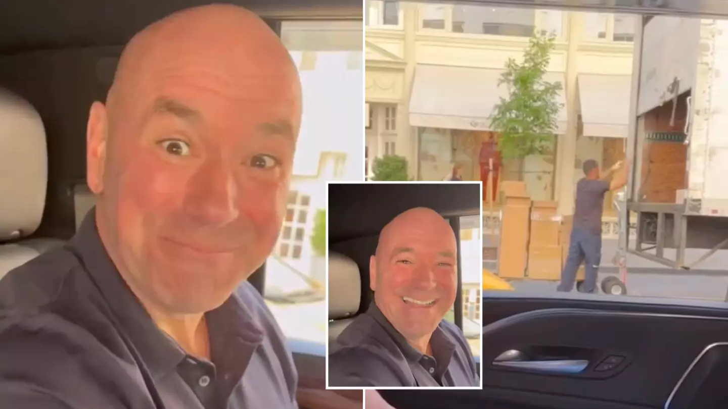 Dana White's viral video sees delivery driver lose his job after being filmed by UFC boss