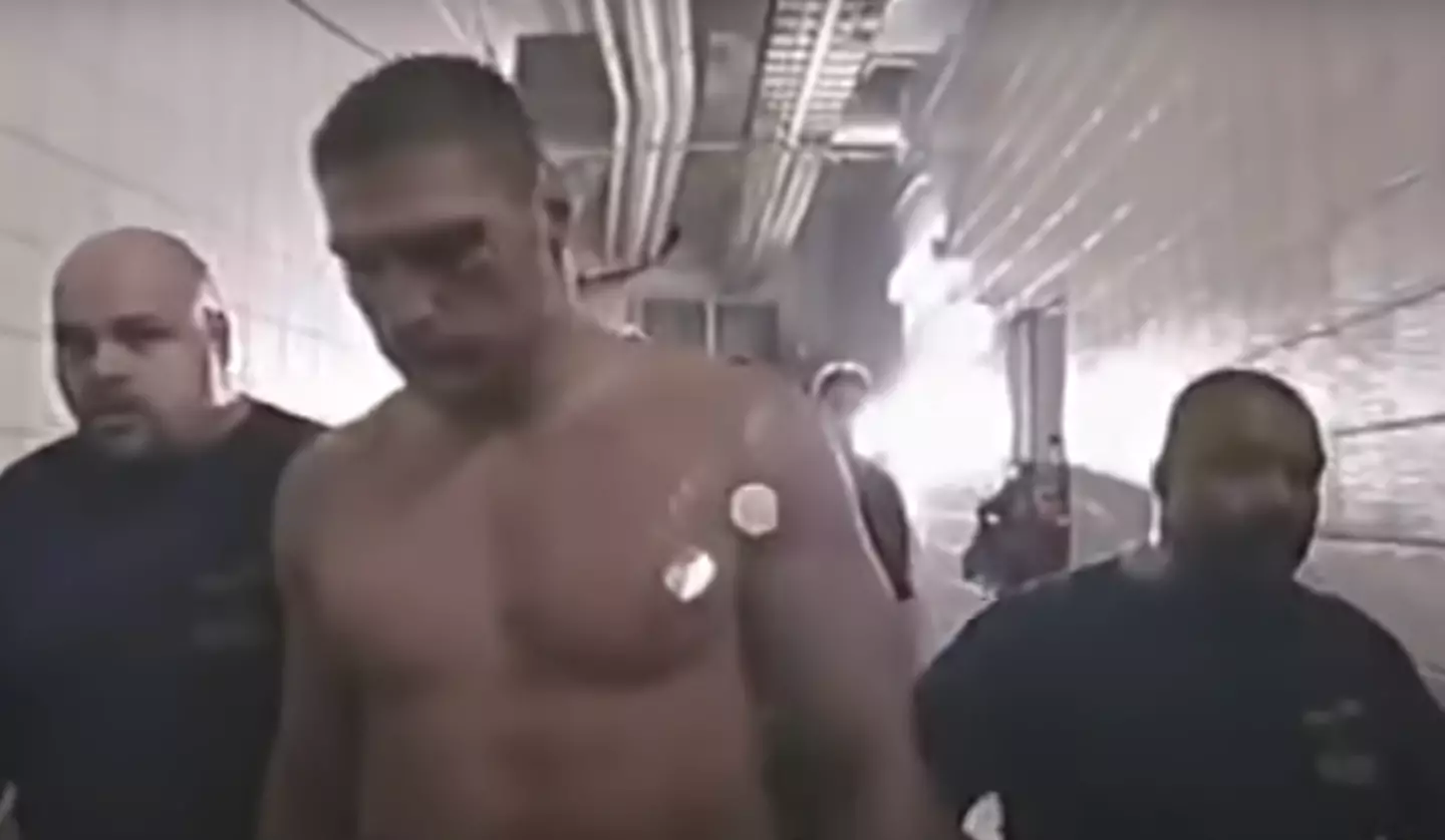 Golota walked backstage after calling off the fight (