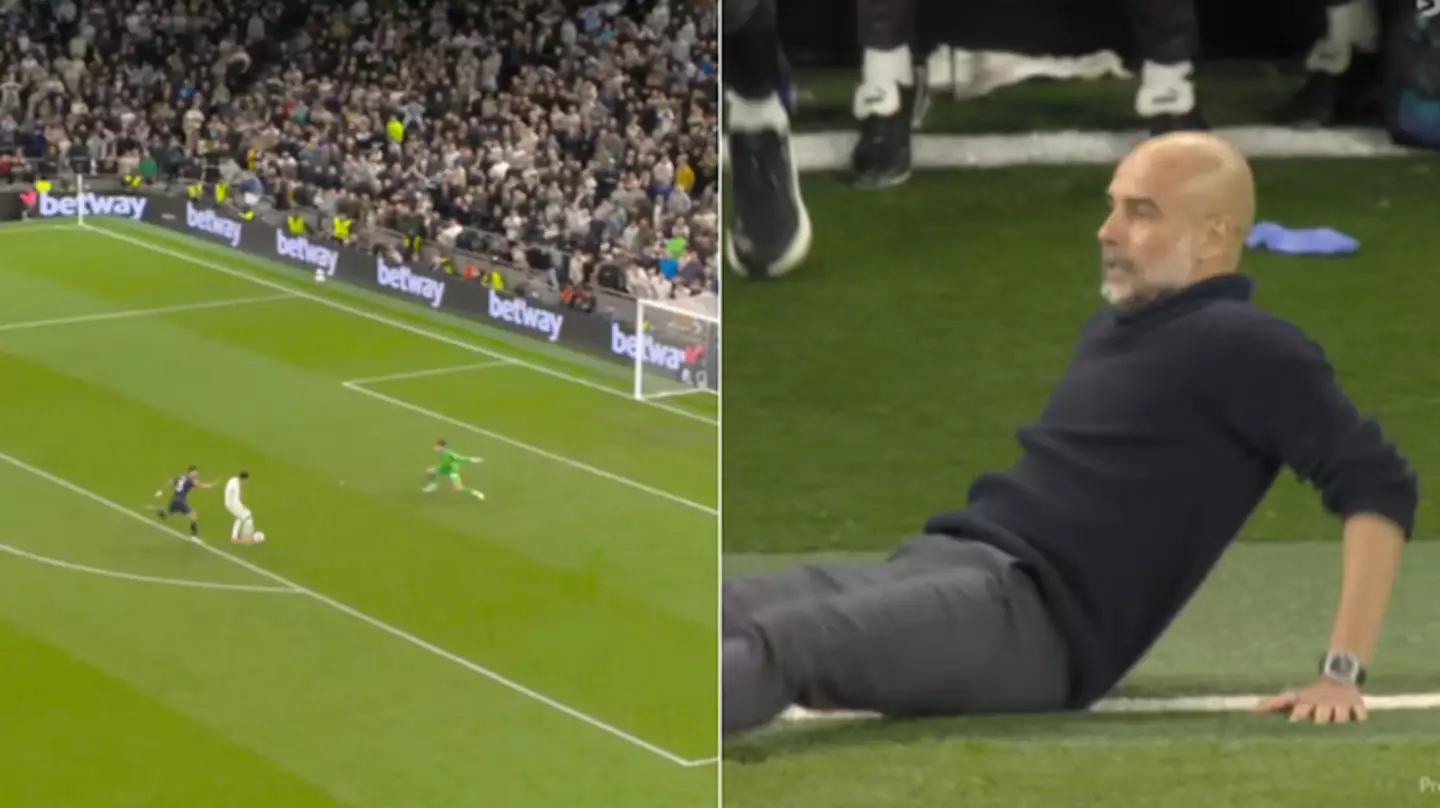Arsenal fans say the same thing after Son Heung-min miss as hilarious Pep Guardiola reaction spotted