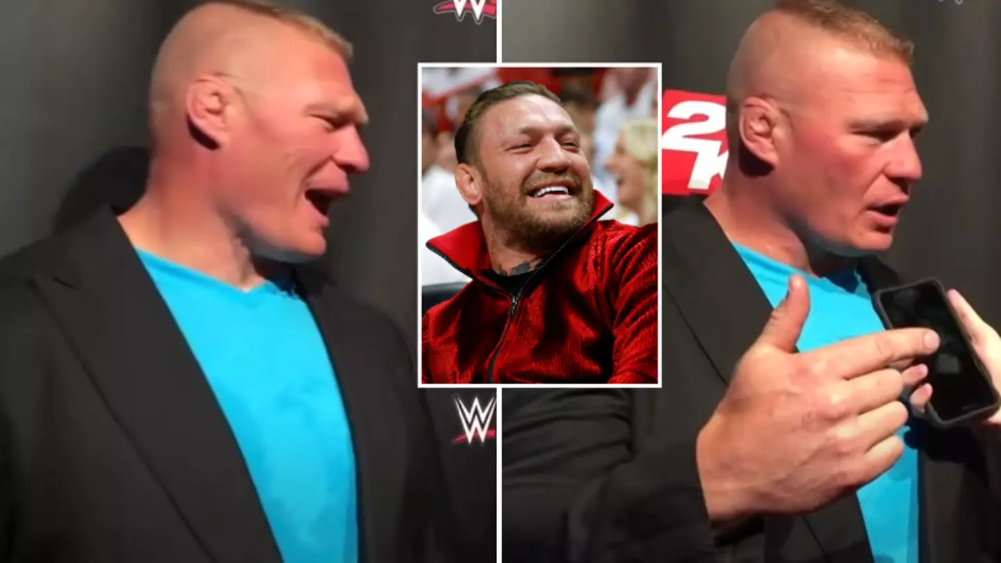 Brock Lesnar asked if he would fight Conor McGregor, his response was absolutely brutal