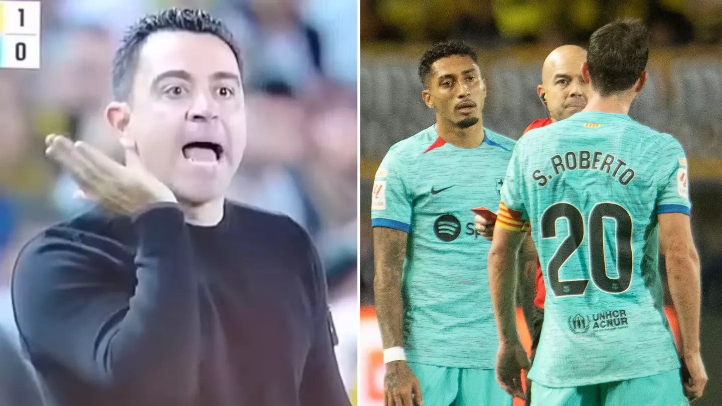 Xavi faces potential ban as six-word X-rated rant at referee picked up by TV cameras in Barcelona win