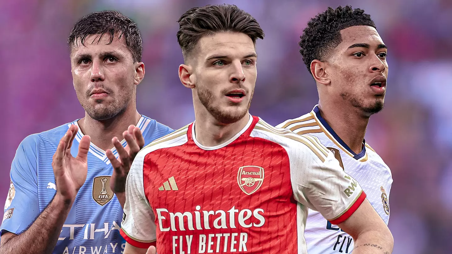 Top 20 midfielders in world football named and ranked including Jude Bellingham, Declan Rice and Rodri