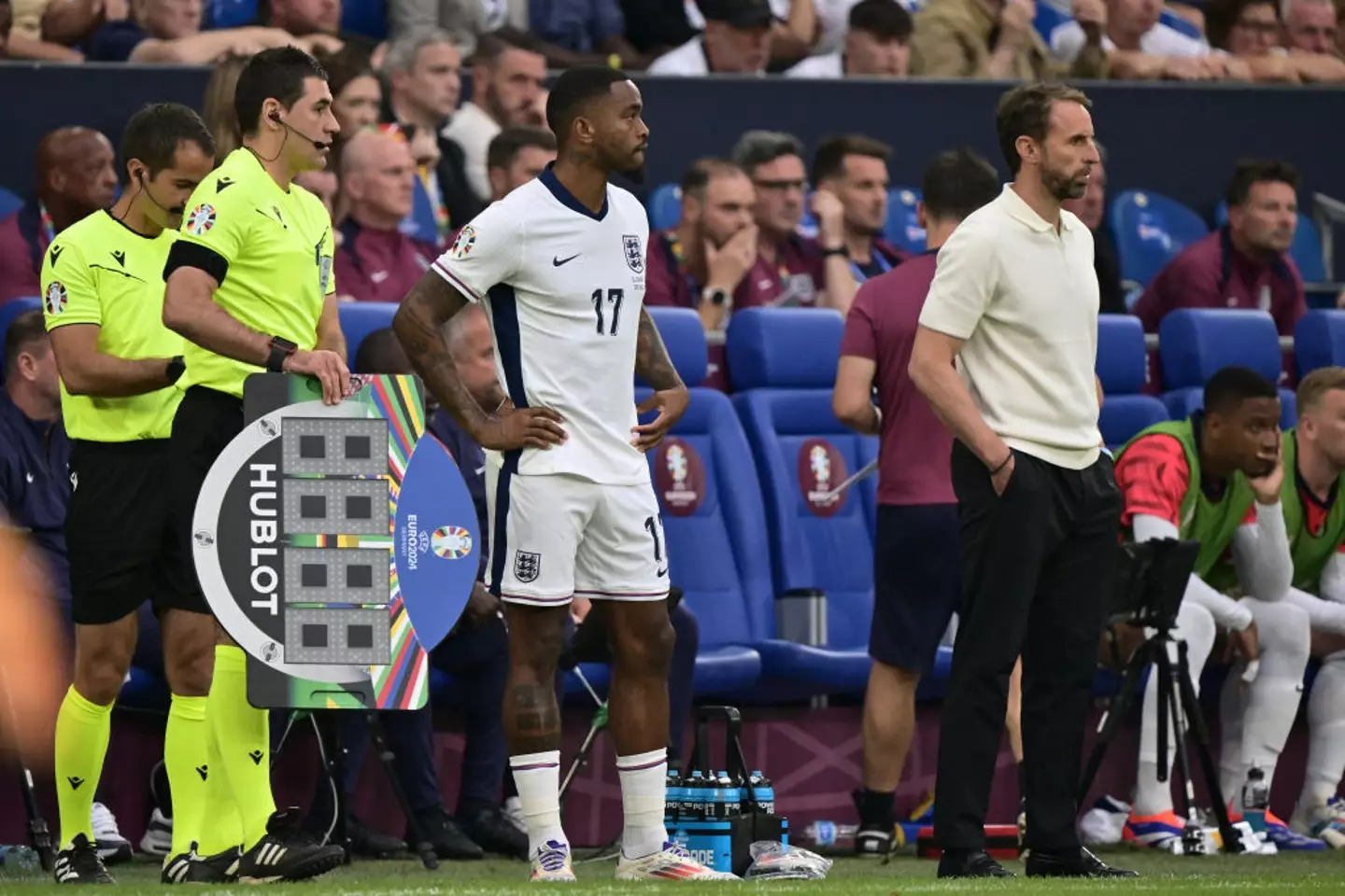 Ivan Toney made his Euro 2024 debut for England in the closing minutes of the knockout match with Slovakia. (Image: Getty)