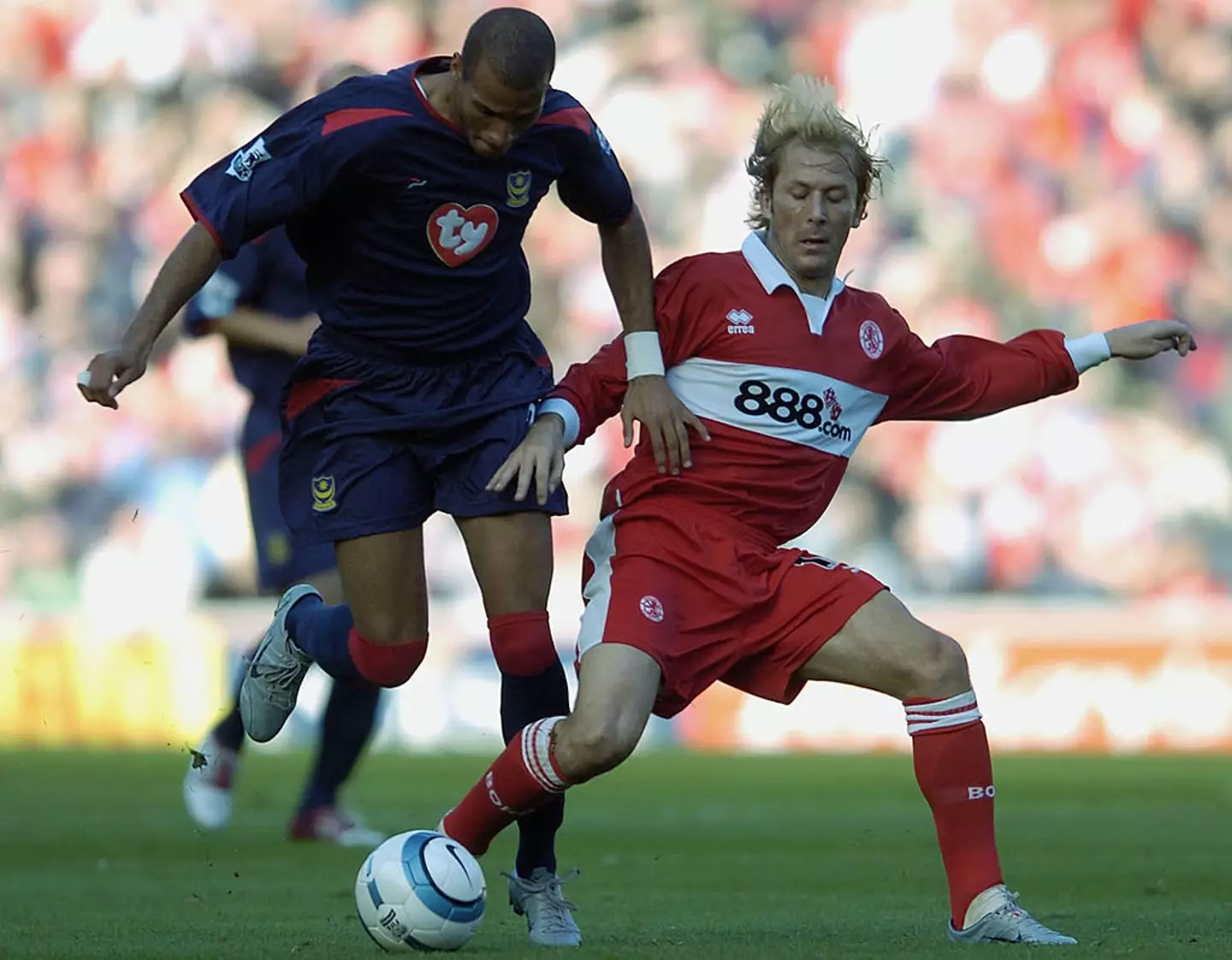 Gaizka Mendieta (right) played for Middlesbrough between 2003 and 2008 (