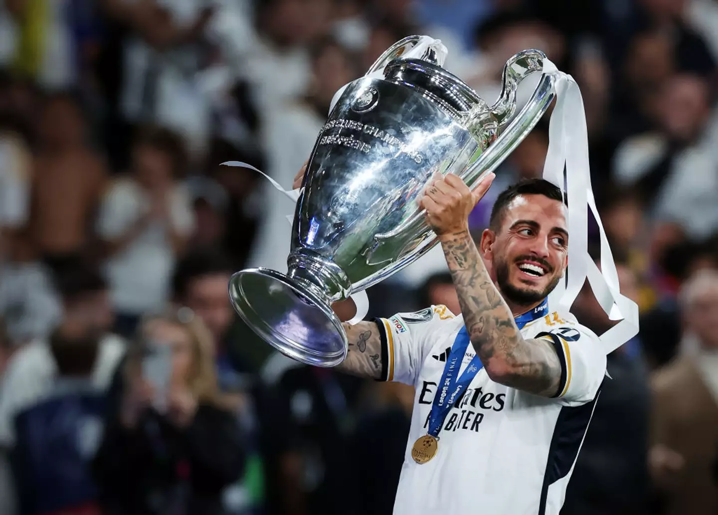 Joselu was a key player in Real Madrid winning a historic 15th Champions League. (Image: Getty)
