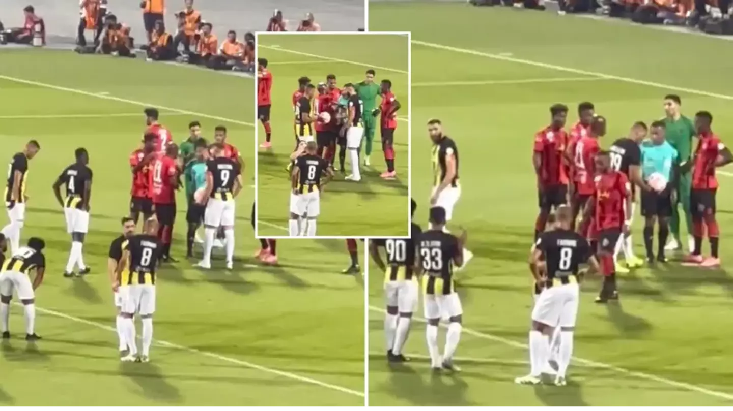 Karim Benzema hands over penalty to Al Ittihad team-mate after scoring first Saudi Pro League goal