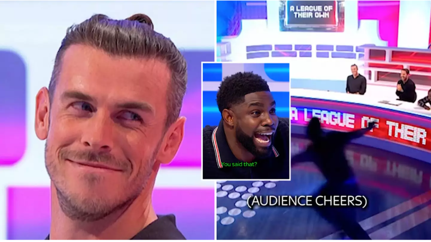 Micah Richards goes wild and runs around studio after Gareth Bale reveals his toughest-ever opponent