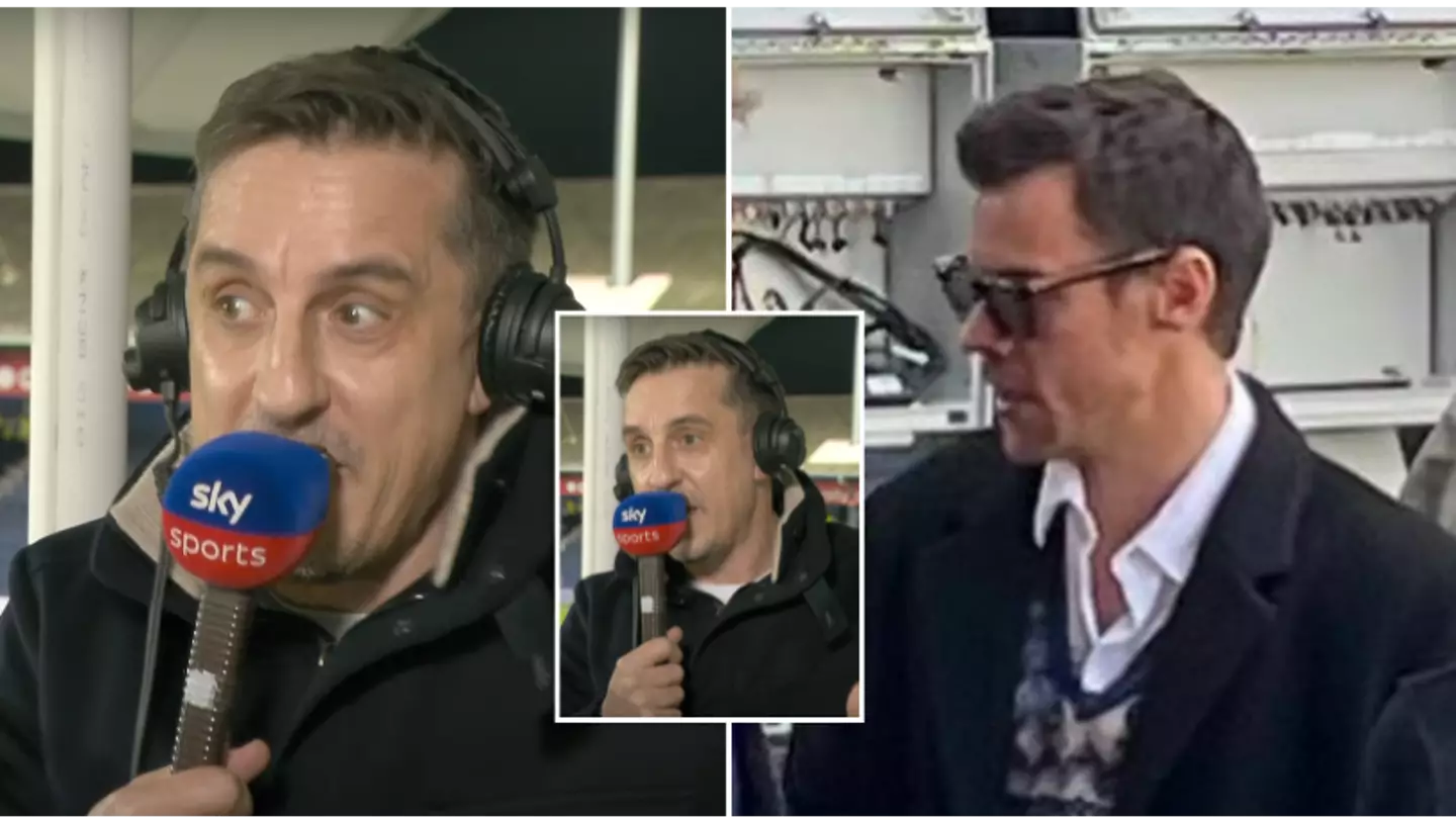 Gary Neville apologises and admits he's 'shocked' and 'totally embarrassed' about Harry Styles incident at Luton game