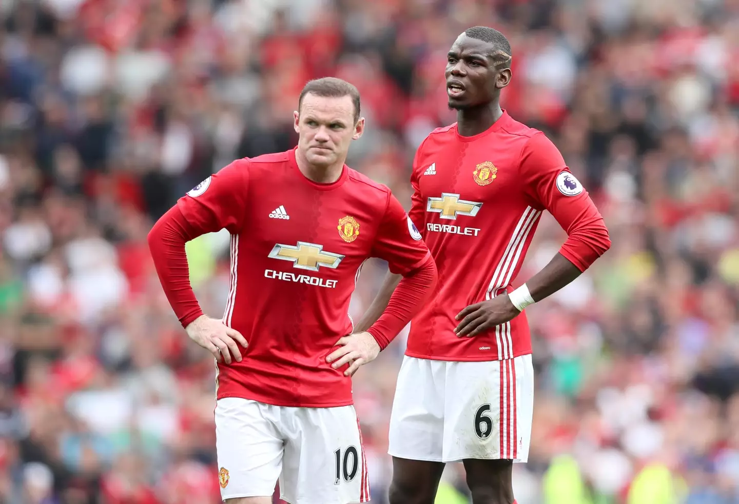 Rooney and Pogba won the Carabao Cup and Europa League together. (Image