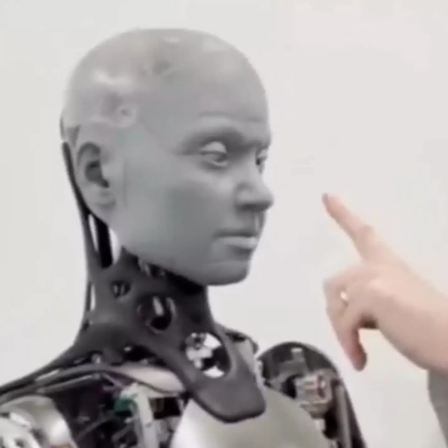 Humanoid robot has super creepy reaction to its nose being touched