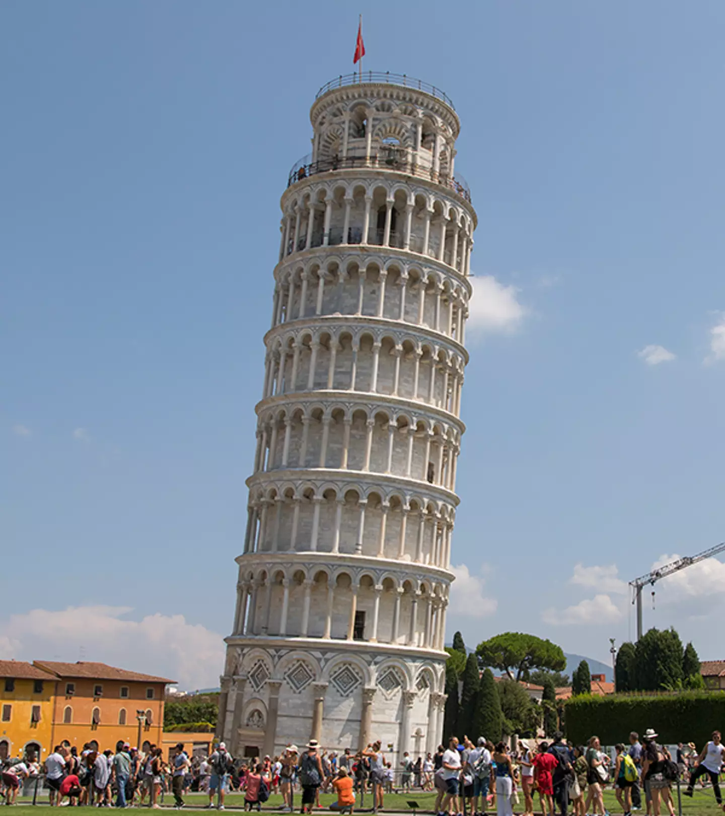 The Leaning Tower of Pisa was constructed on uneven soil / Athanasios Gioumpasis/Mondadori Portfolio/Getty Images