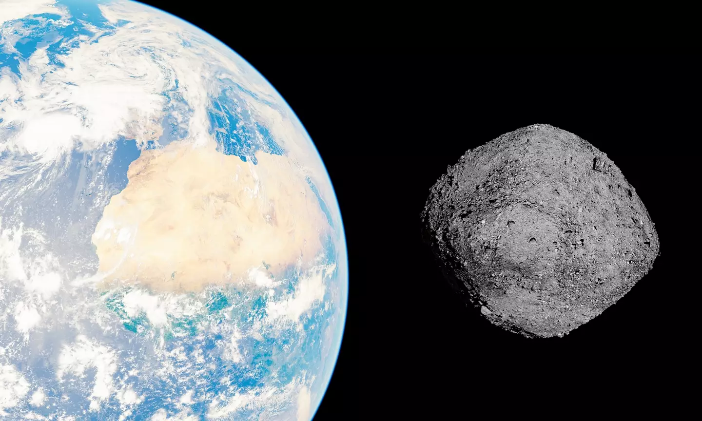 The asteroid Bennu passes Earth approximately every six years.