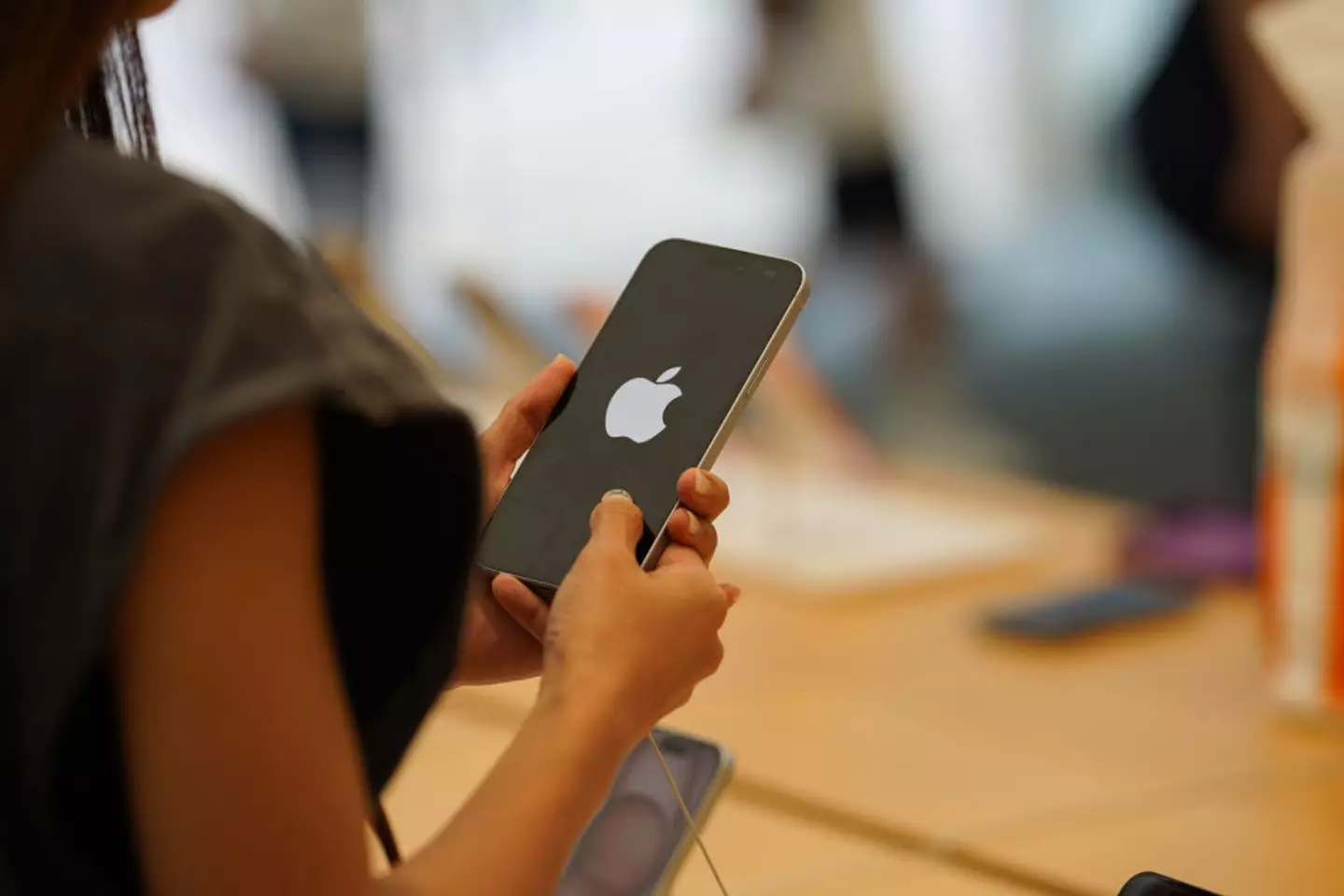 Some Reddit users have argued that Apple doesn't make phones without cameras (Serene Lee/SOPA Images/LightRocket via Getty Images)