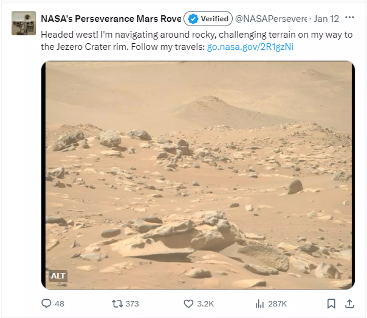The Perseverance Rover has been exploring Mars.