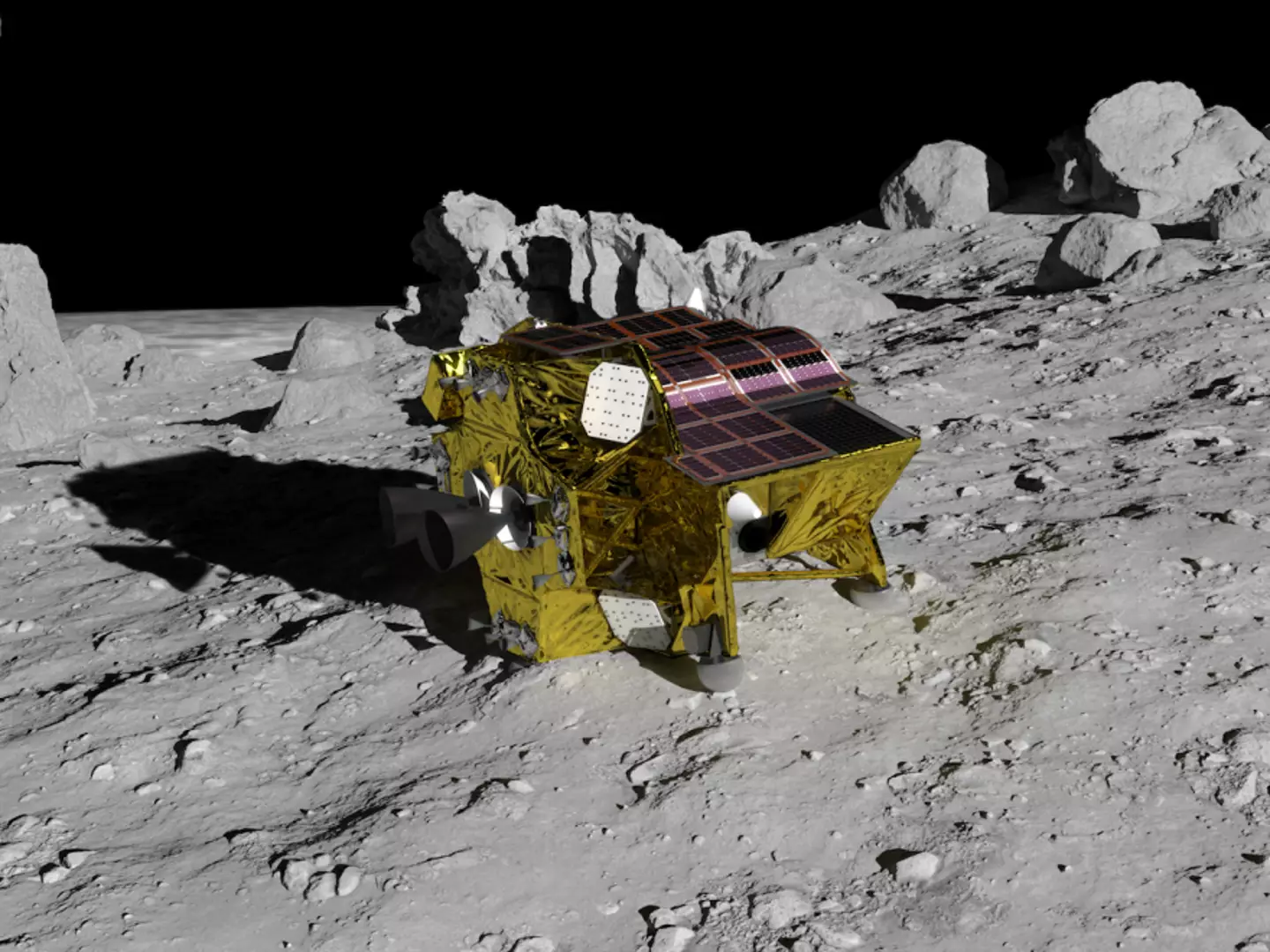 The spacecraft is set to land on the Moon next month.