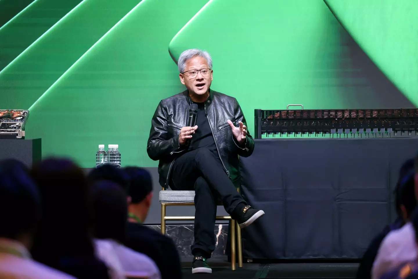 Jensen Huang has been called the 'Taylor Swift of tech' (I-HWA CHENG/AFP via Getty Images)