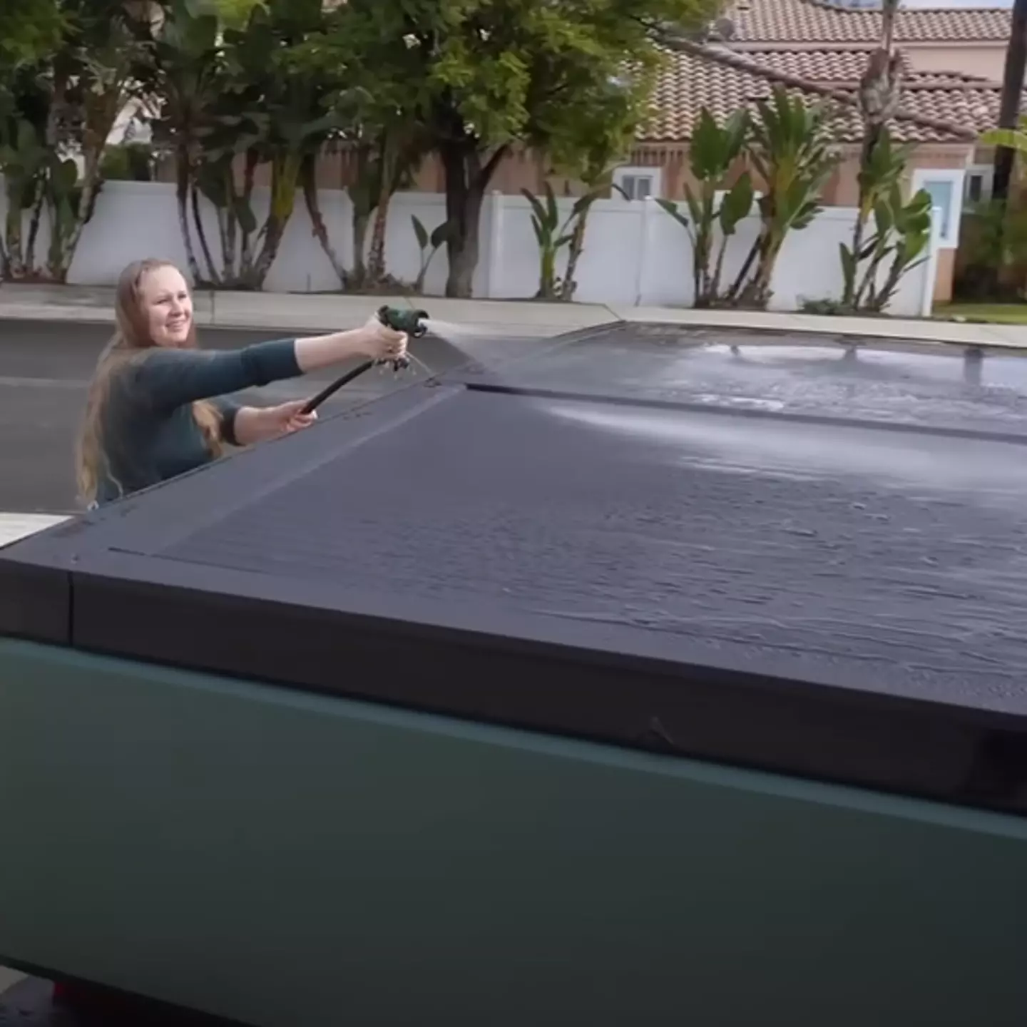 People baffled after Cybertruck owners test how waterproof its tonneau cover is