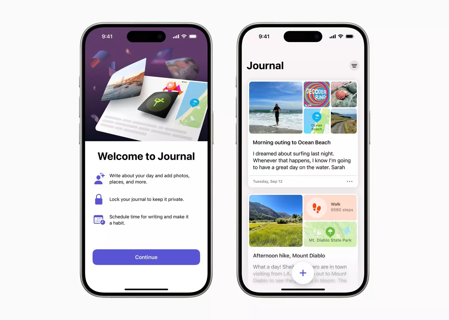 The Journal app is in the new update.