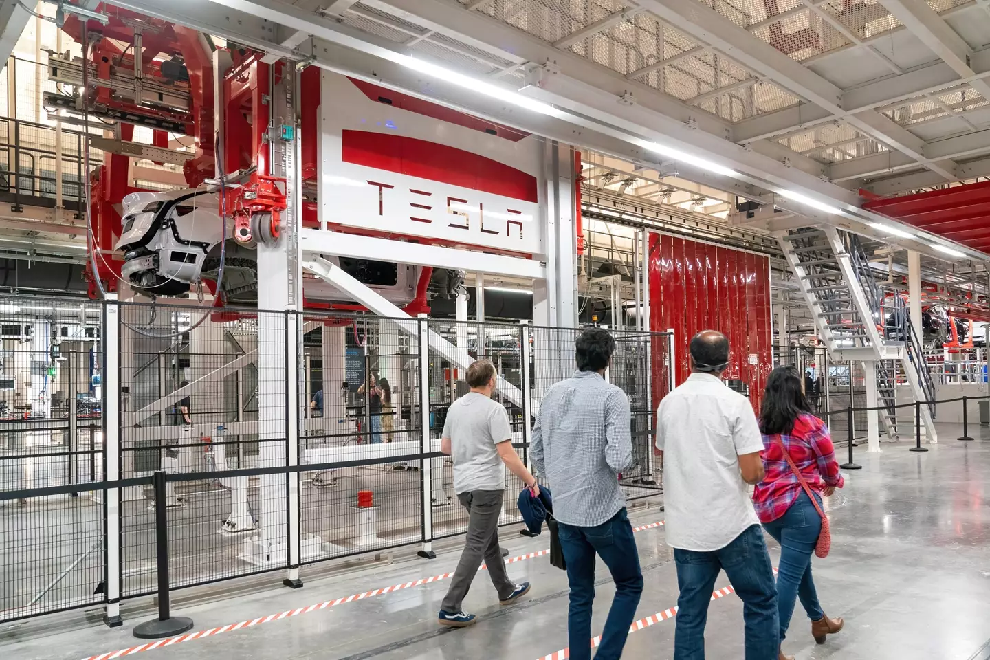 The Tesla factory in Texas.