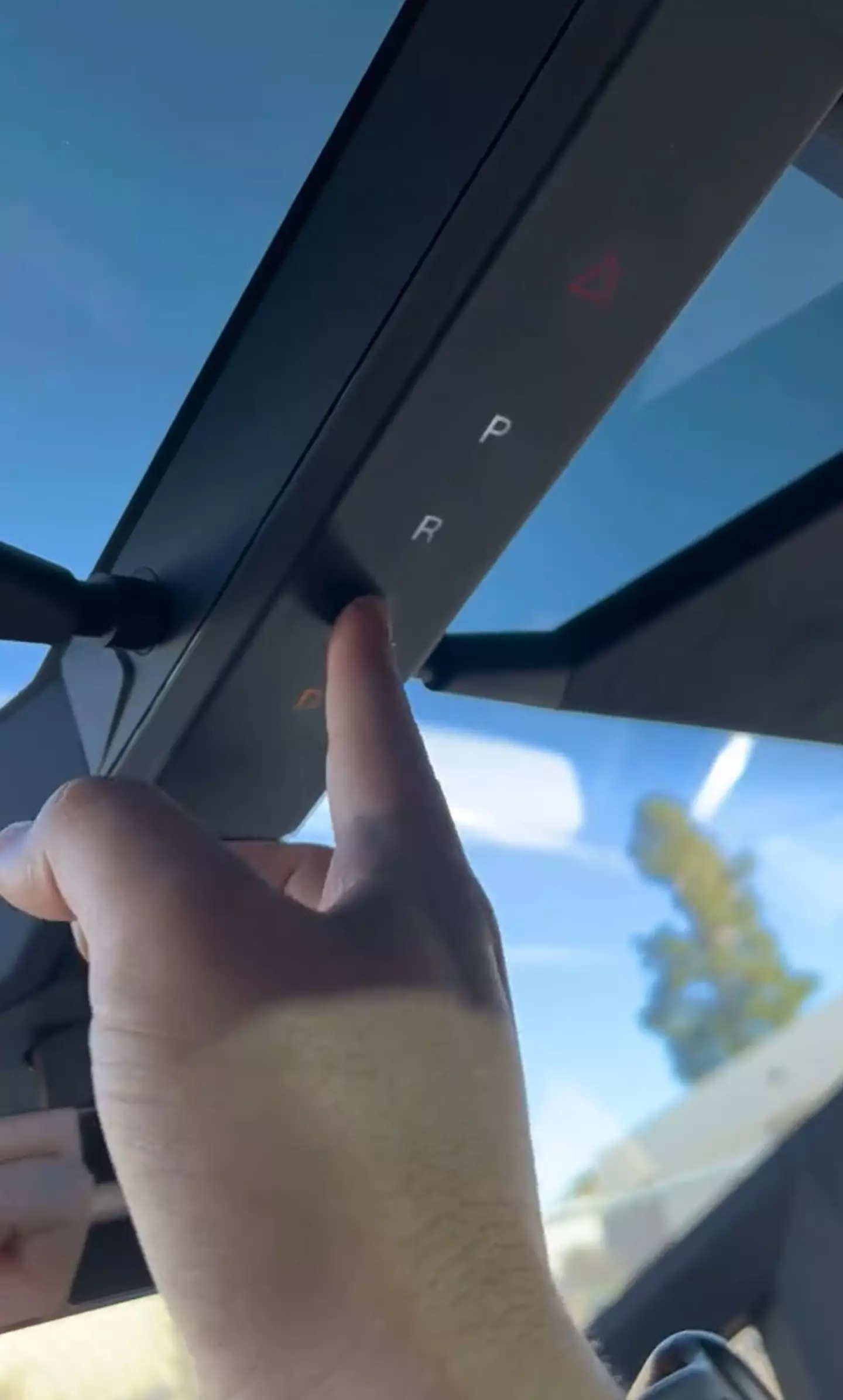 The gears can be found on a touchscreen above the driver.