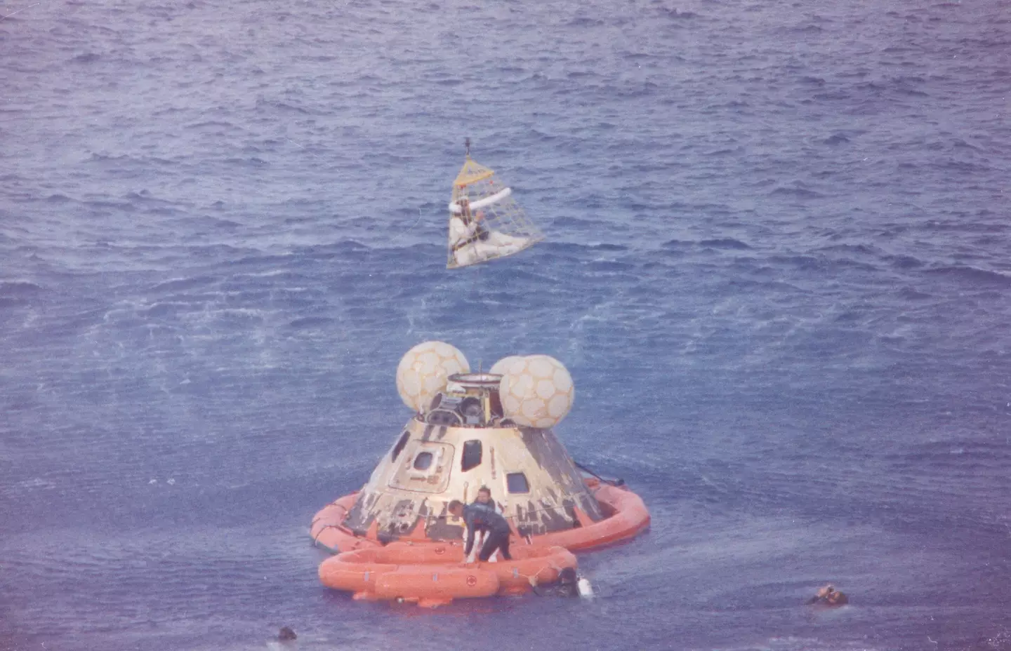 The crew safely landed back on Earth (Heritage Space/Heritage Images via Getty Images)