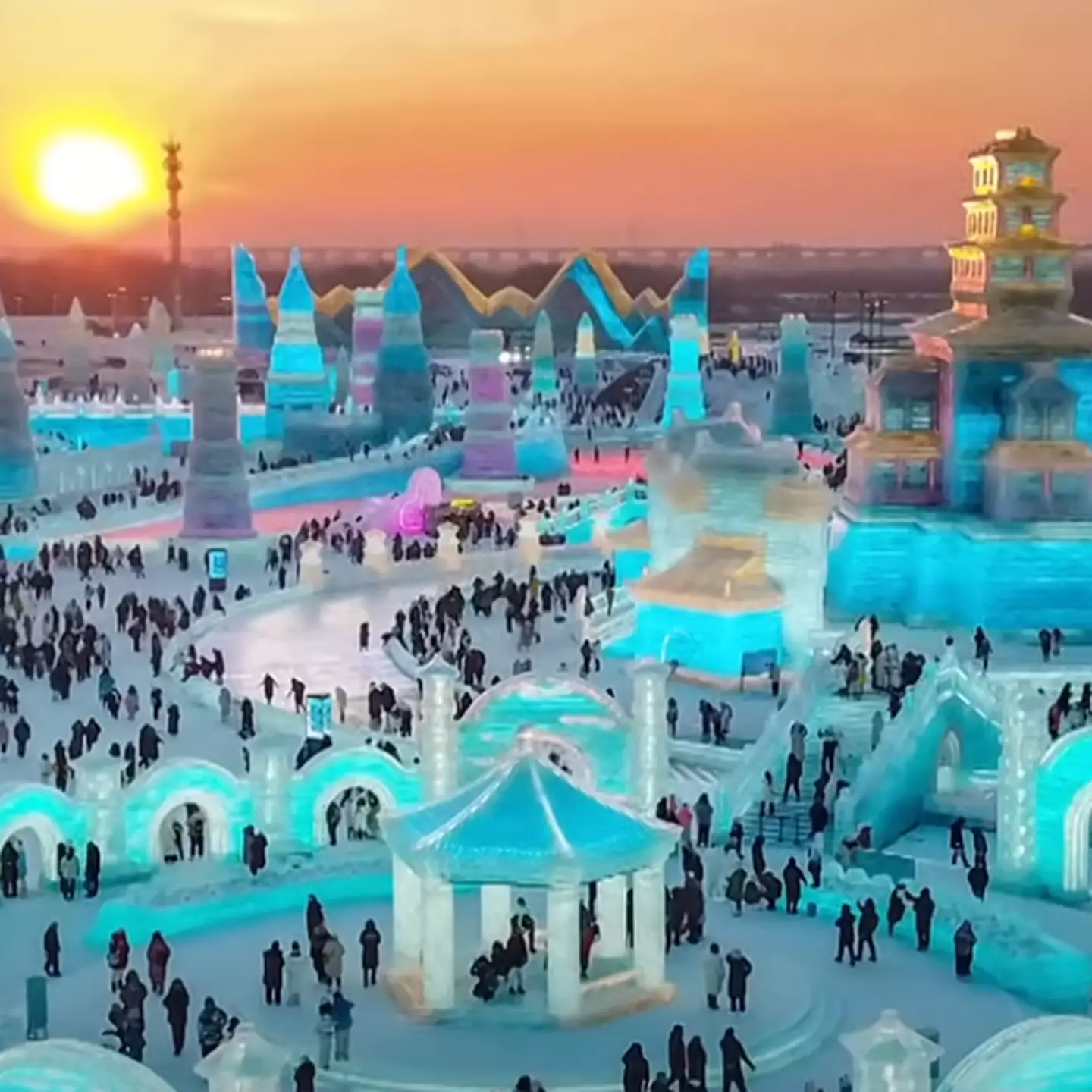China unveils the world's largest ice city