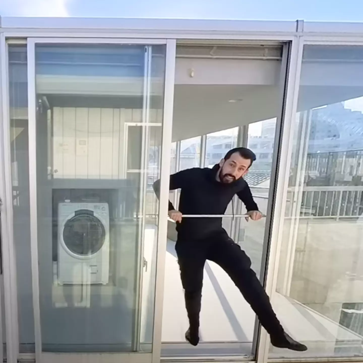 Inside dystopian micro-apartment ‘straight out of Black Mirror’ that's built like a giant indoor balcony