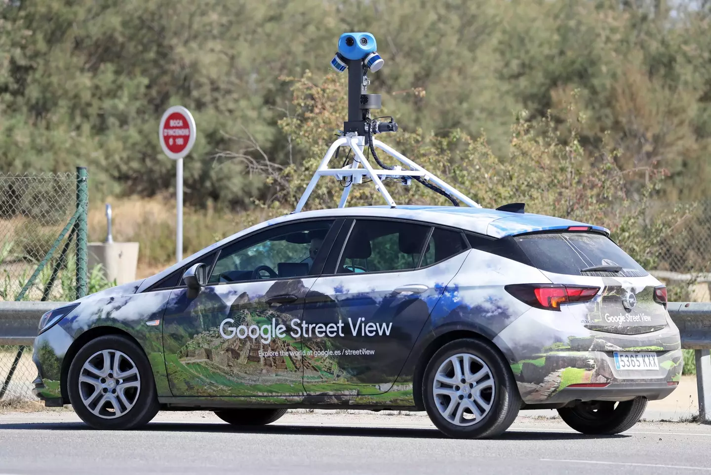 You'll probably recognise the Google Street View car whizzing about. NurPhoto / Contributor / Getty Images