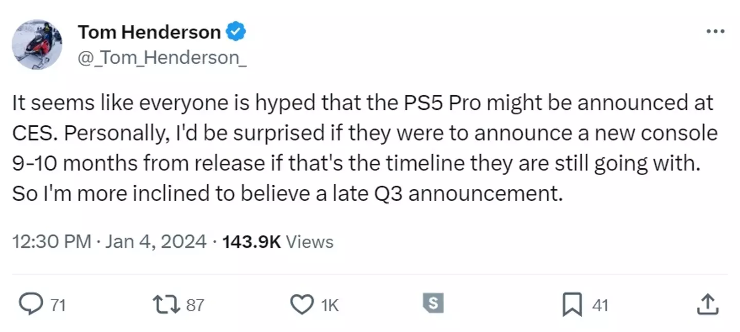 This gaming insider doesn't expect to see the PS5 Pro at CES.