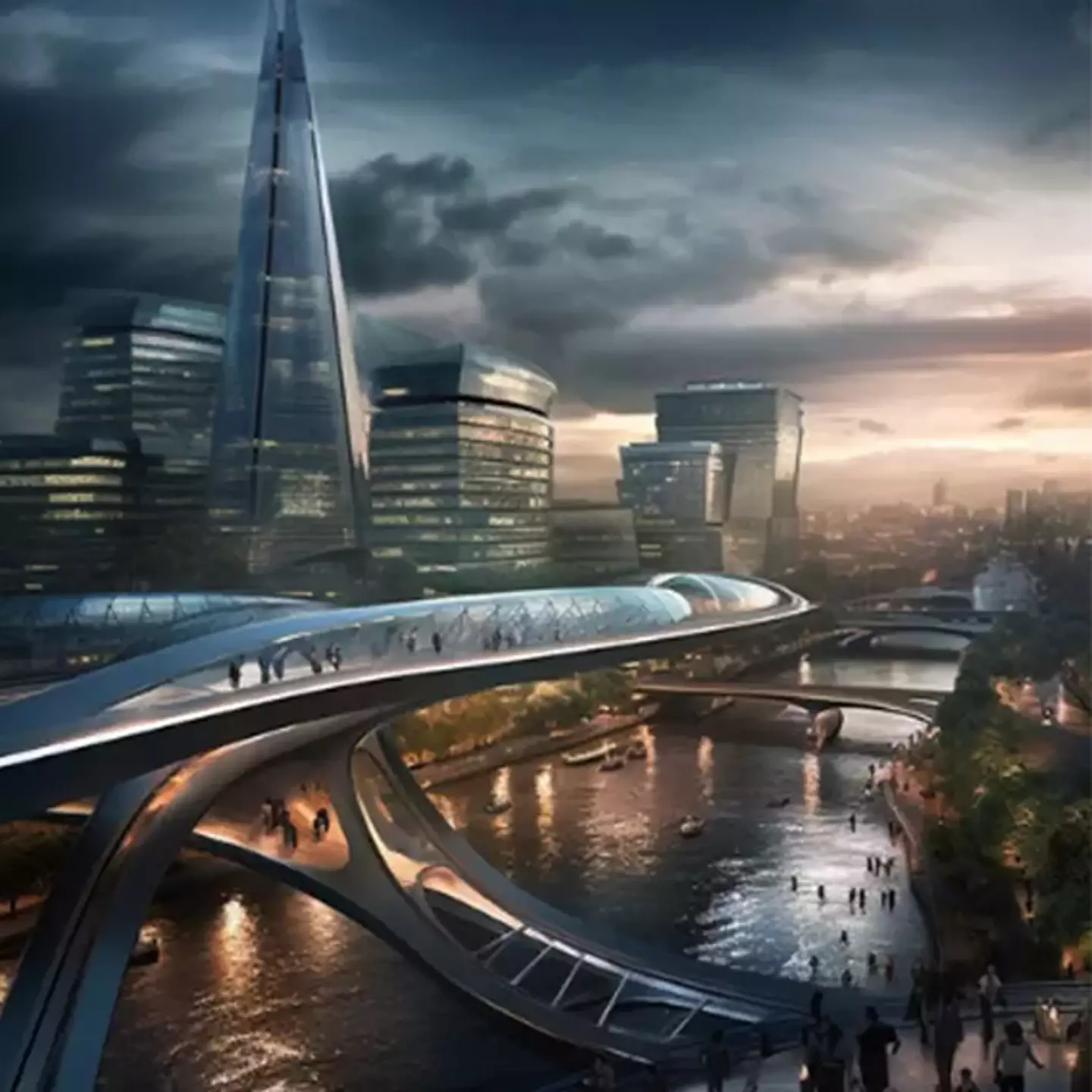 Incredible AI technology shows what cities across UK will look like in 2050