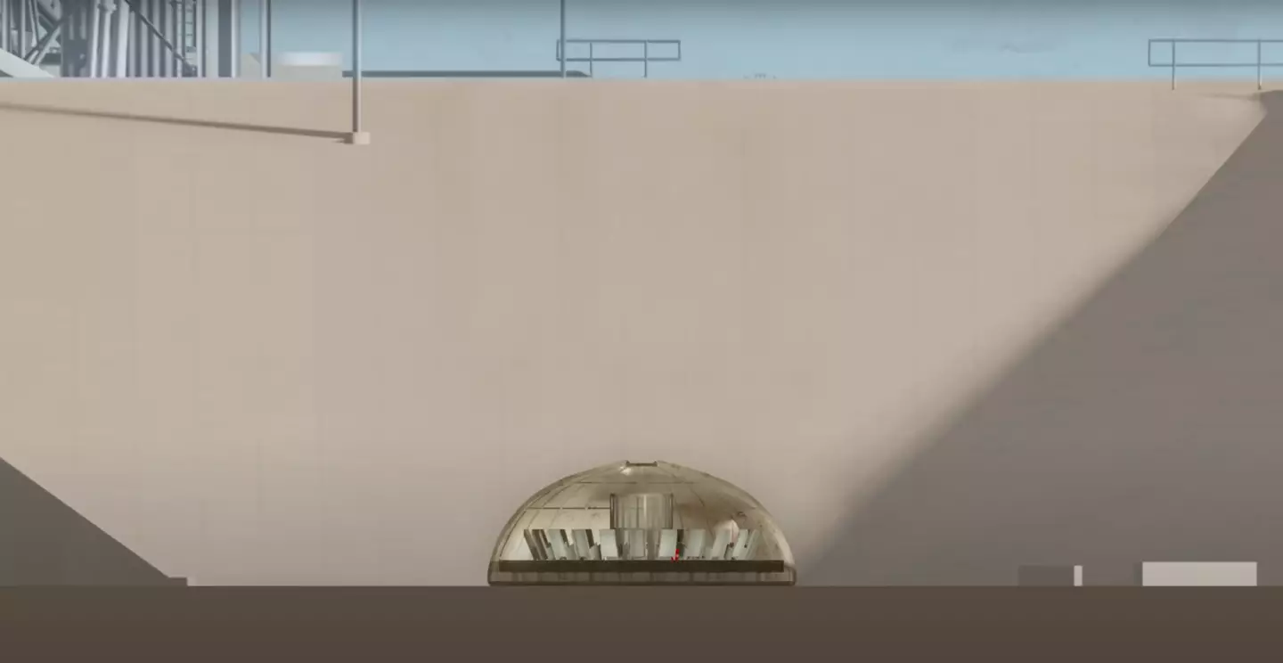 The bunker is located under an active launchpad (YouTube/@primalspace)