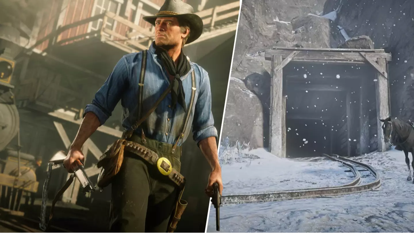 Red Dead Redemption 2 player finds hidden mine in the mountains 