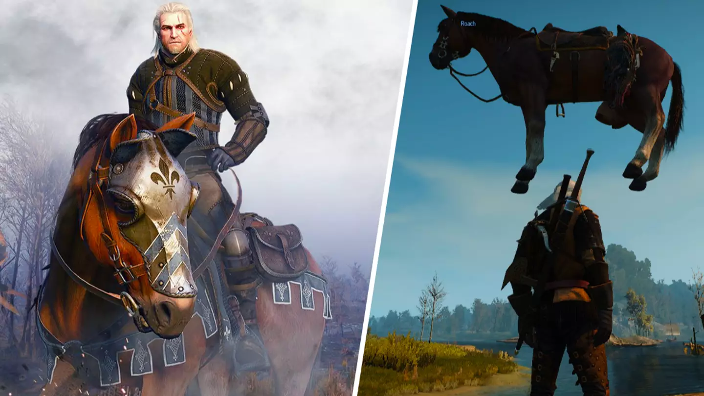 The Witcher 3 finally lets you pet Roach, and now the game is perfect
