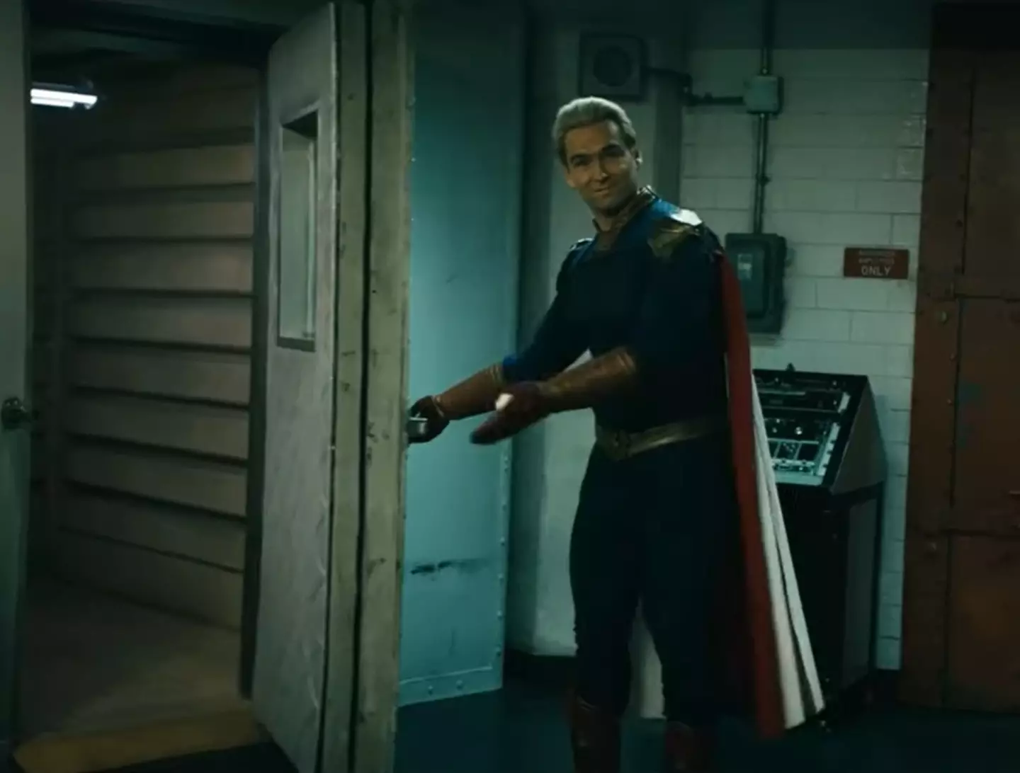 You wouldn't think a scene where Homelander makes someone get into an oven would have people feeling sorry for him, but here we are. (Prime Video)