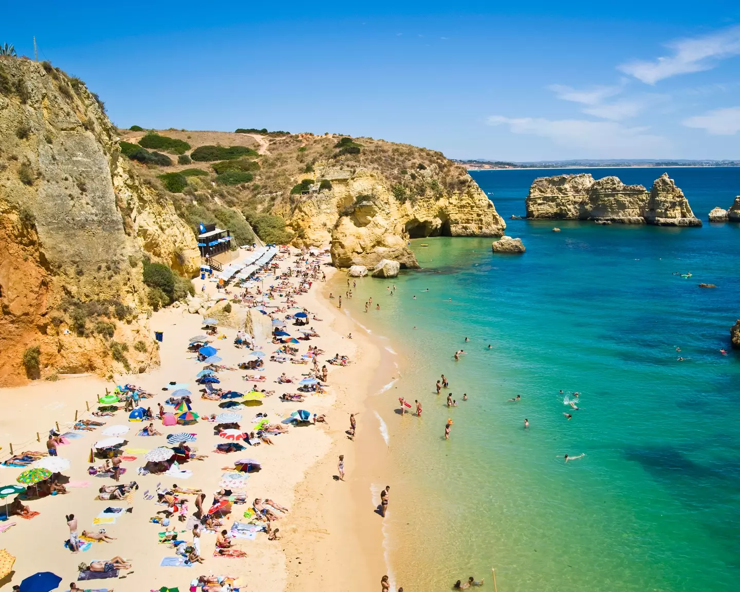 Lagos in Portugal is home to stunning beaches.