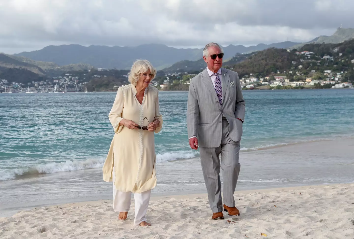 Charles and Camilla on a previous trip to Grenada.