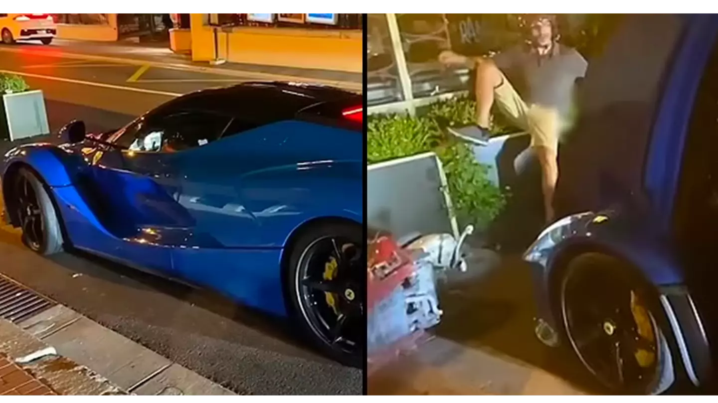 Valet crashes Ferrari worth £1M after failing to learn how to park