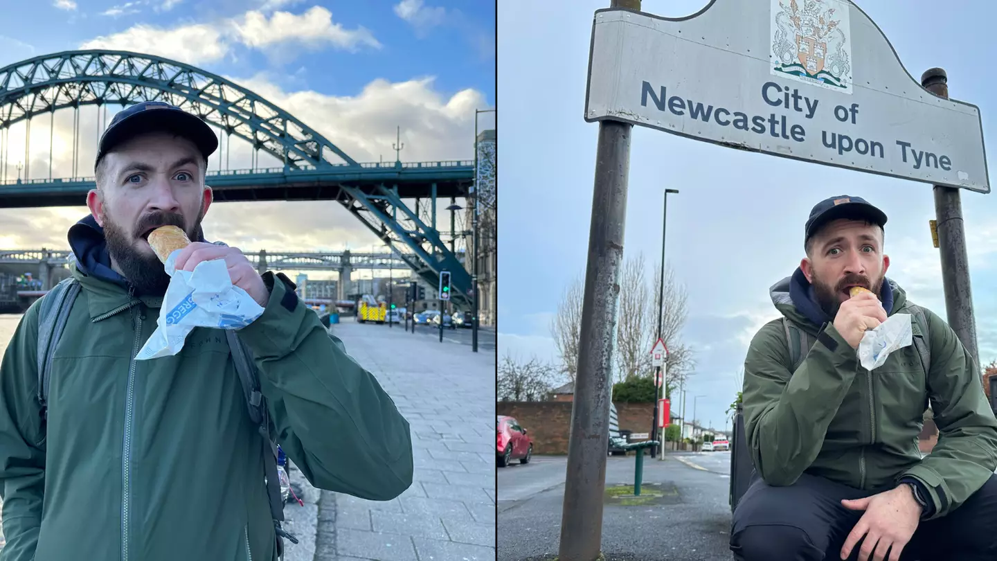 Lad attempts Greggs marathon walking to 32 stores around Newcastle in a day