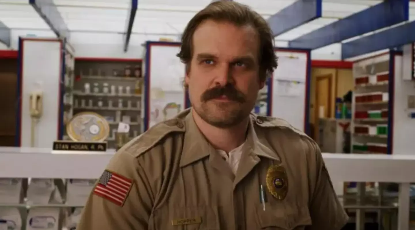 The 47-year-old plays Jim Hopper on the popular Netflix series.
