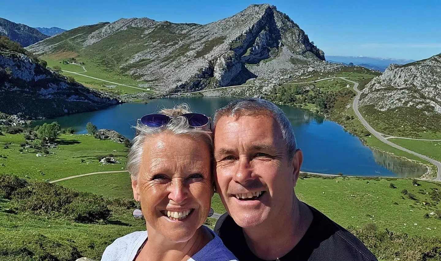 The adventurous couple say life on the road is miles better than the UK. (SWNS)