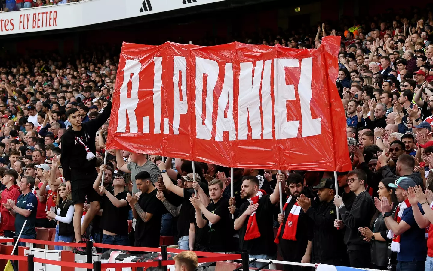 Arsenal led the tributes to London sword attack victim Daniel Anjorin before and during their Premier League match against Bournemouth. (PA)